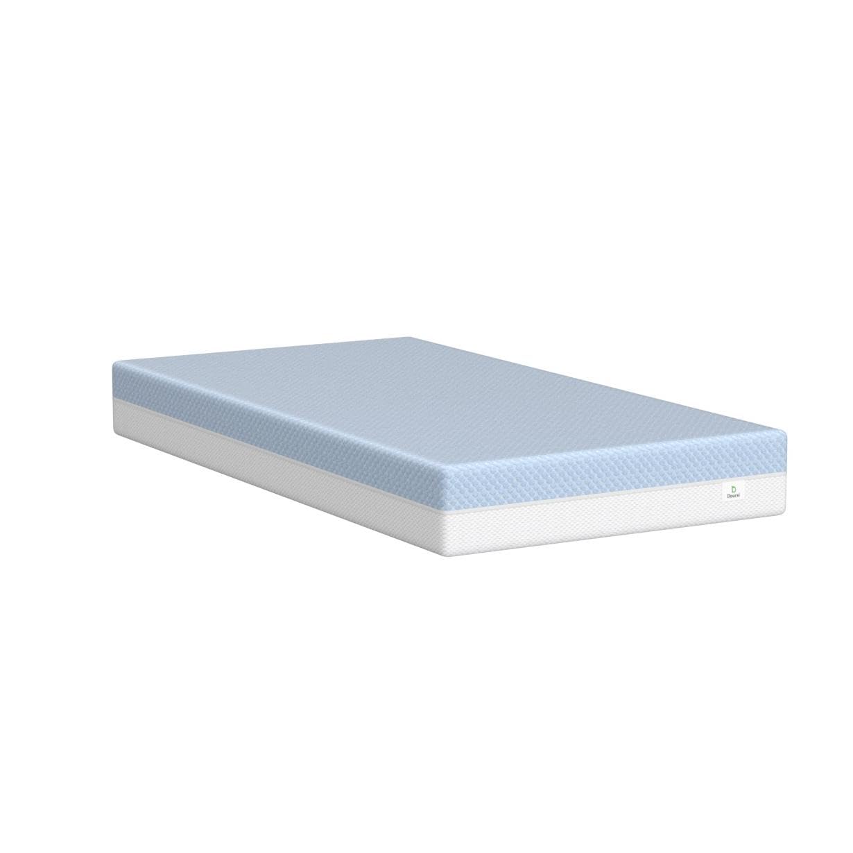 Dourxi Crib Mattress, Dual Sided Comfort Memory Foam Toddler Bed Mattress
