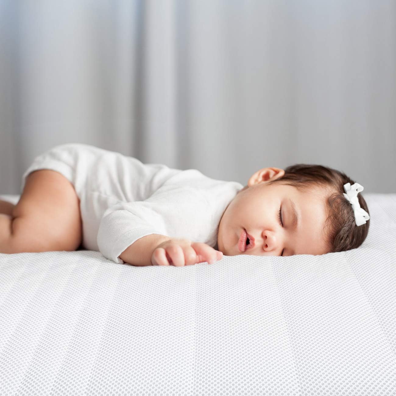 Dourxi 6 Inch Crib Mattress, Dual-Sided Comfort Memory Foam Toddler Mattress with Breathable Washable 3-D Spacer Cover