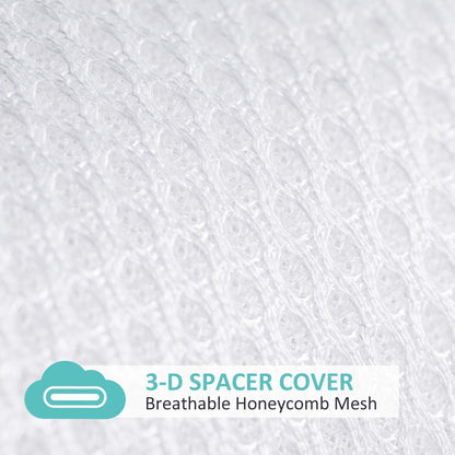 Dourxi 6 Inch Crib Mattress, Dual-Sided Comfort Memory Foam Baby Toddler Mattress W/ Breathable 3-D Spacer Cover